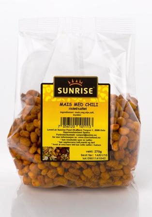 Mais m/ chili-rist/salt- 12x245 g