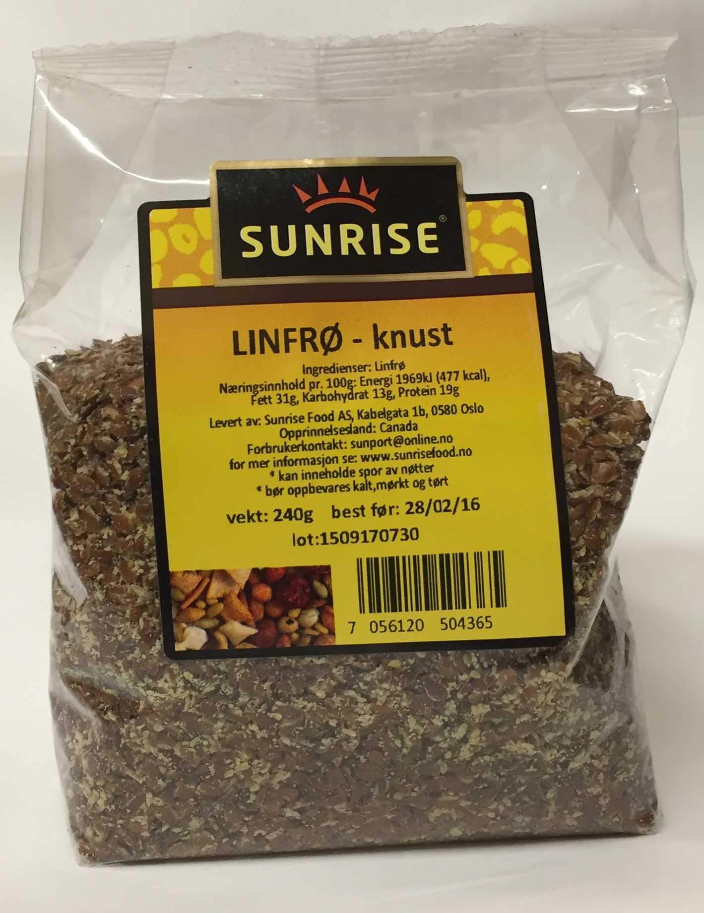 Linfrø knust- 15x240 gr
