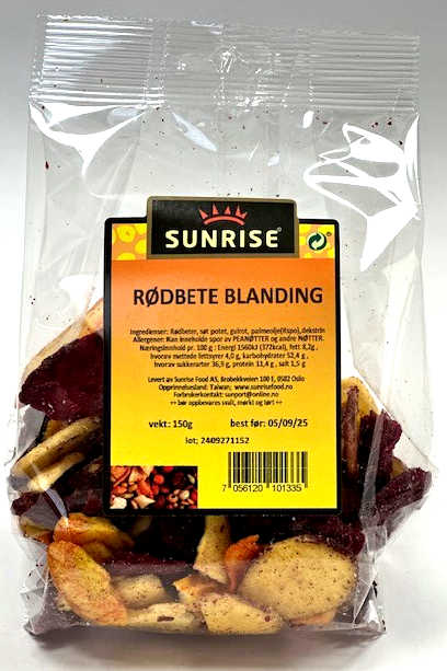 Vietnamese beet root chips    - 12x150g