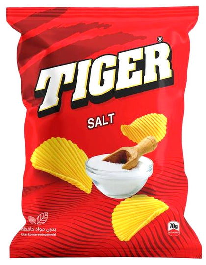 Tiger chips salt - 12x70 gr