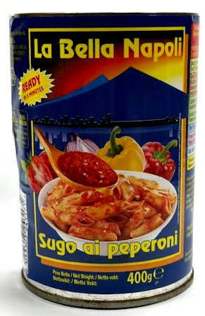 Peperoni pasta sauce, la bella napoli- 24x400g
