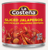 Rød jalapeno skivet syltet- 12x340 gr