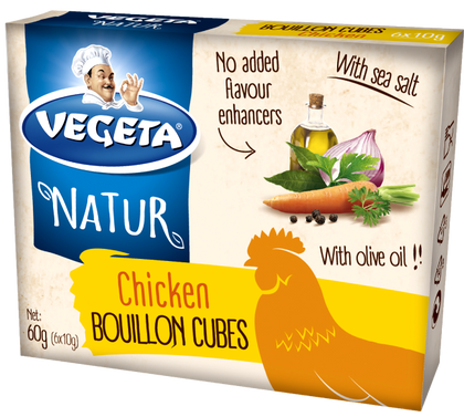 Vegeta natur chicken broth cubes-15x6x10g
