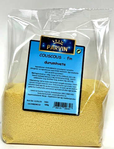 Couscous, fint kutt, durumhvete- 8x500 g