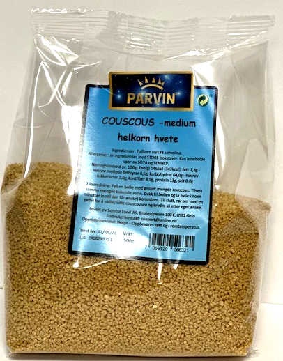 Couscous, durumhvete, fullkorn- 8x500 g