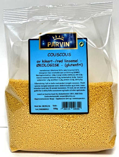 Couscous, av kikerter og røde linser, glutenfri,  ØKO- 8x500 g