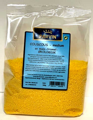 Couscous, av ris, glutenfri, ØKO- 8x500 g