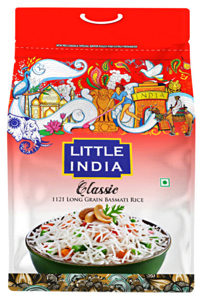 Basmati ris Classic hvit, Little India- 4 x 5 kg