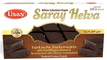 Tyrkisk sukkerspinn m/mørk sjokoladeovertrekk      - 15x250g