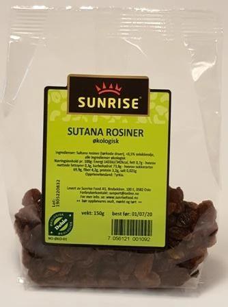 Sultana-rosiner-oko- 12x150 gr