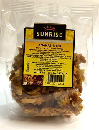 Ananasbiter-sukkerfri- 12x175 g