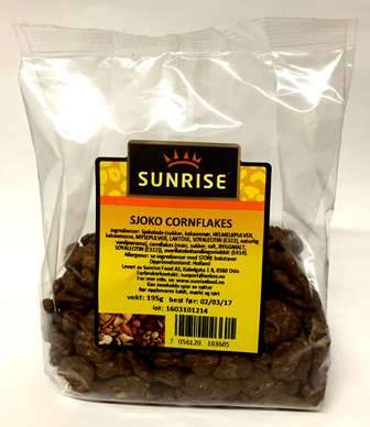 Sjoko cornflakes- 12x195 g