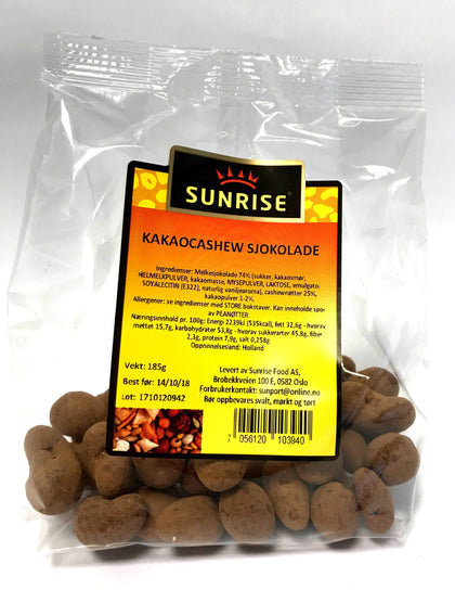 Kakao cashew sjoko- 12x185 g