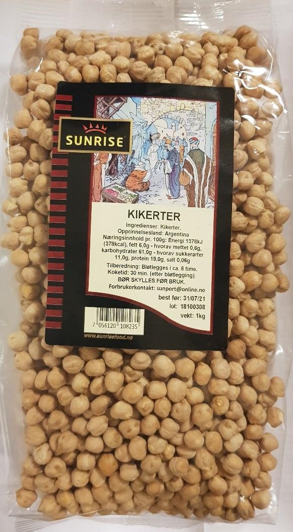 Kikerter - 6x1000 gr