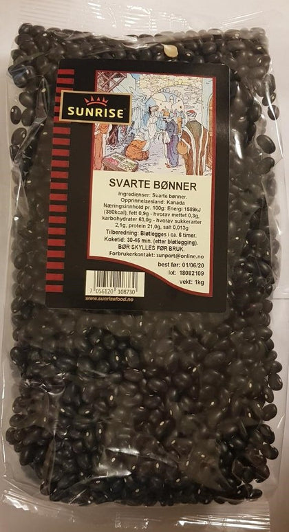 Svarte bønner - 6x1000 gr