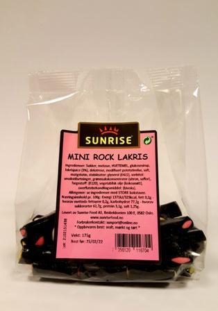 Mini rock lakris -m/gelatin- 12 x 175 gr