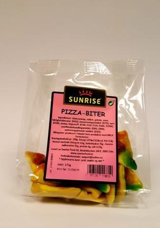 Pizza-biter - m/gelatin- 12 x 175 gr
