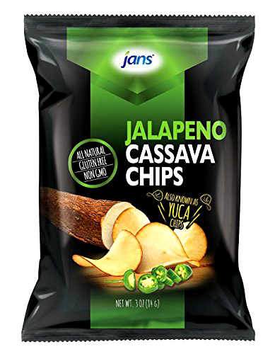jans jalapeno cassava chips - 12x84 g