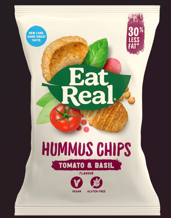 Hummus chips tomat & basil - 12x45g