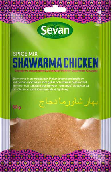 Shawarma krydda chicken- 10 x 50gr
