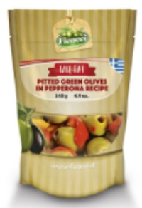 Steinfrie krydrede oliver m/chili-  6x140 g
