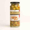 Grønn oliven m/ paprika-  24x350 gr