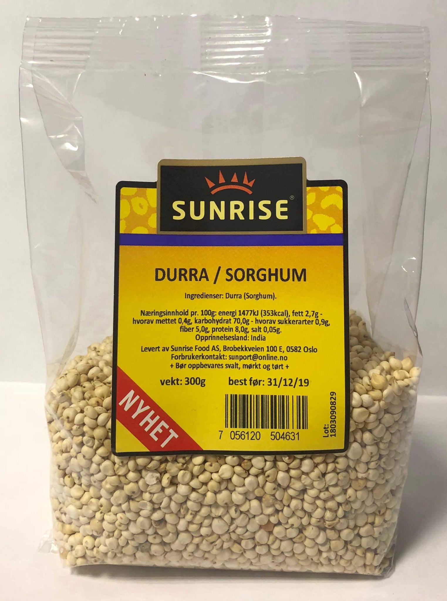 Durra, sorghum- 16 x 300 g