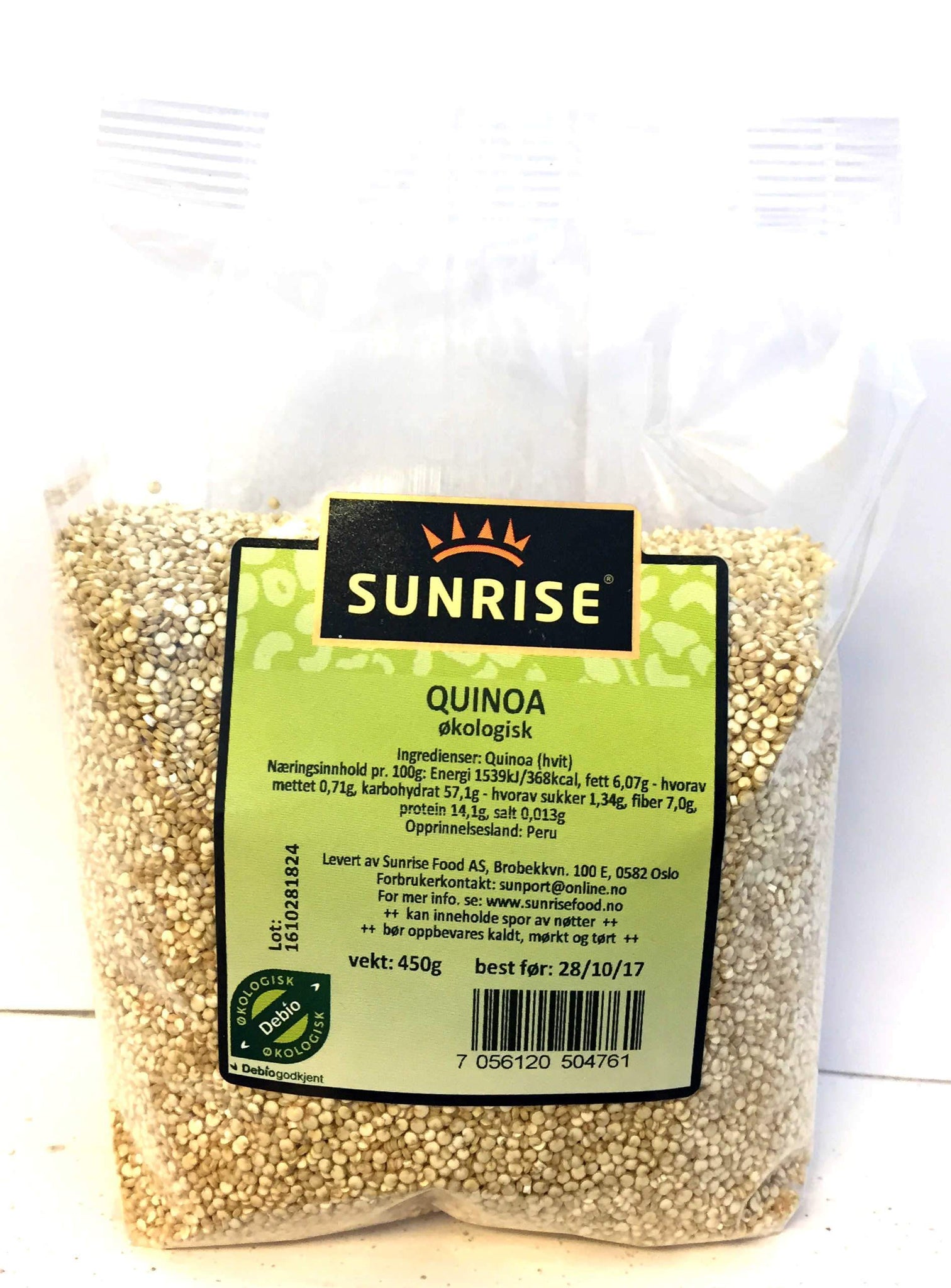 Quinoa-hvitt-oko- 16x450 gr