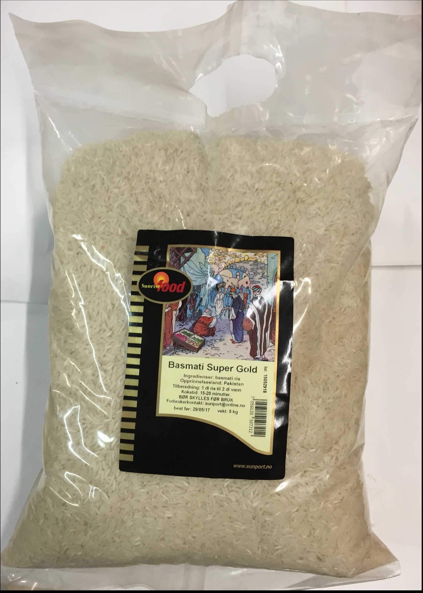 Basmati ris gold- 3x5 kg