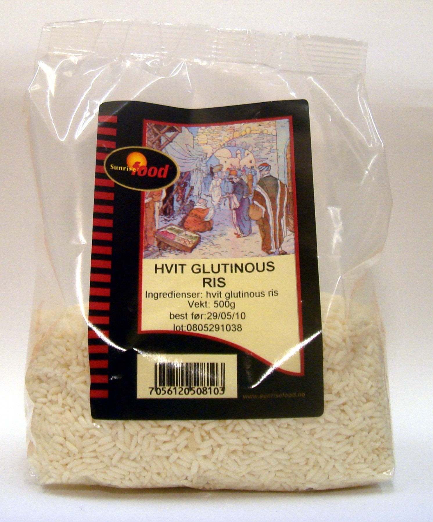 Hvit glutinous ris - 12x500 gr