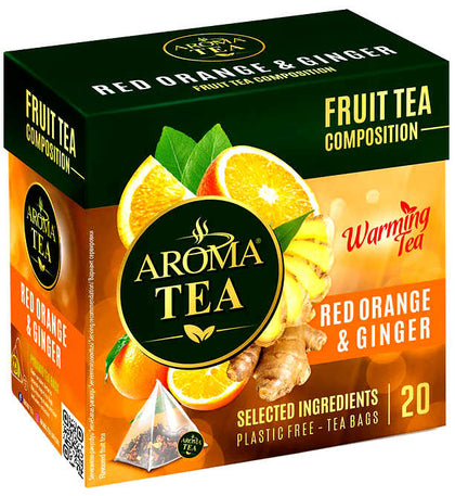 Aroma tea warming orange & ginger -  10x(20x2)g